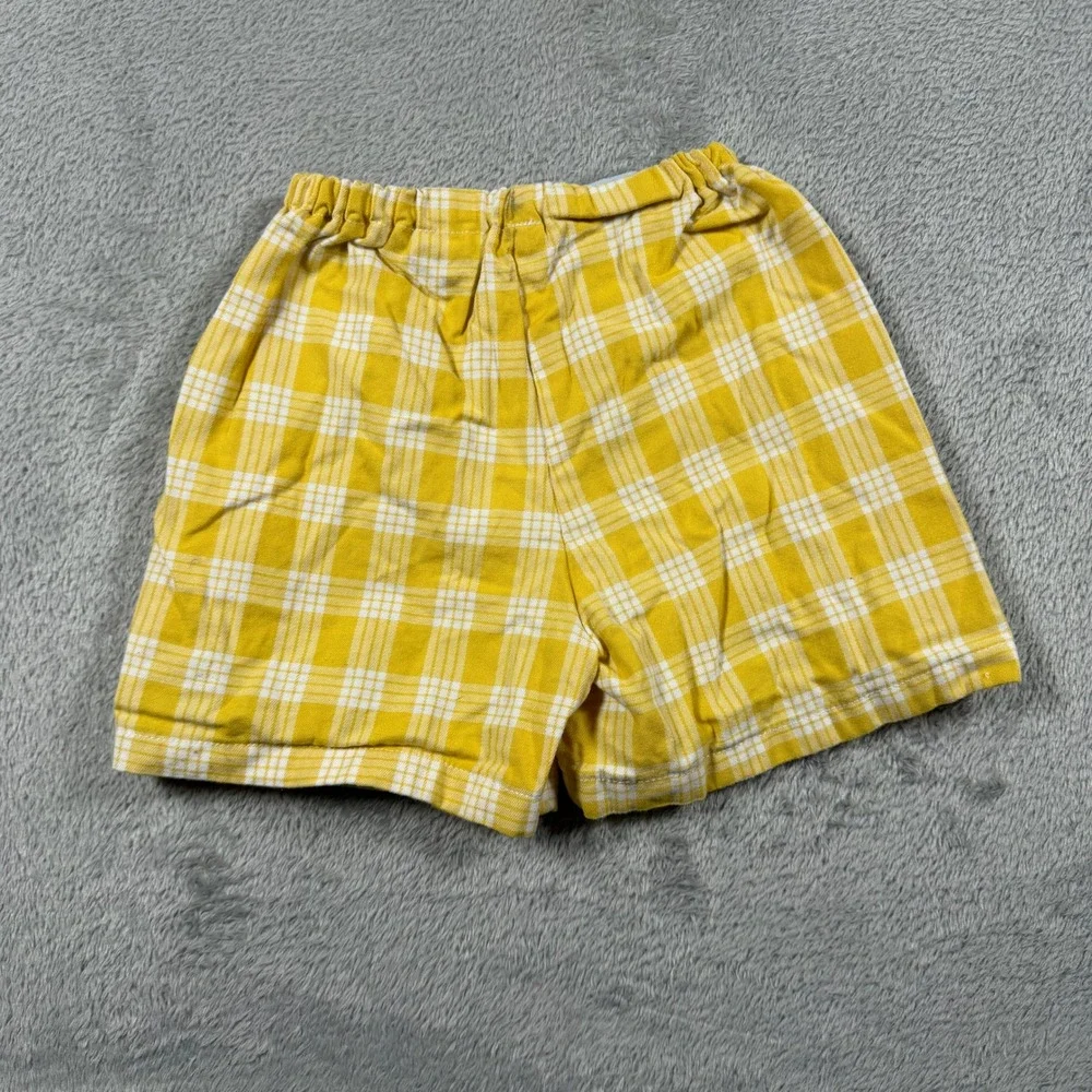 Palaka Shorts Kids Size 2 Yellow Made in Hawaii Elastic Waist
